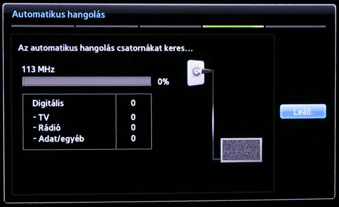 Samsung TV beállítás - I.