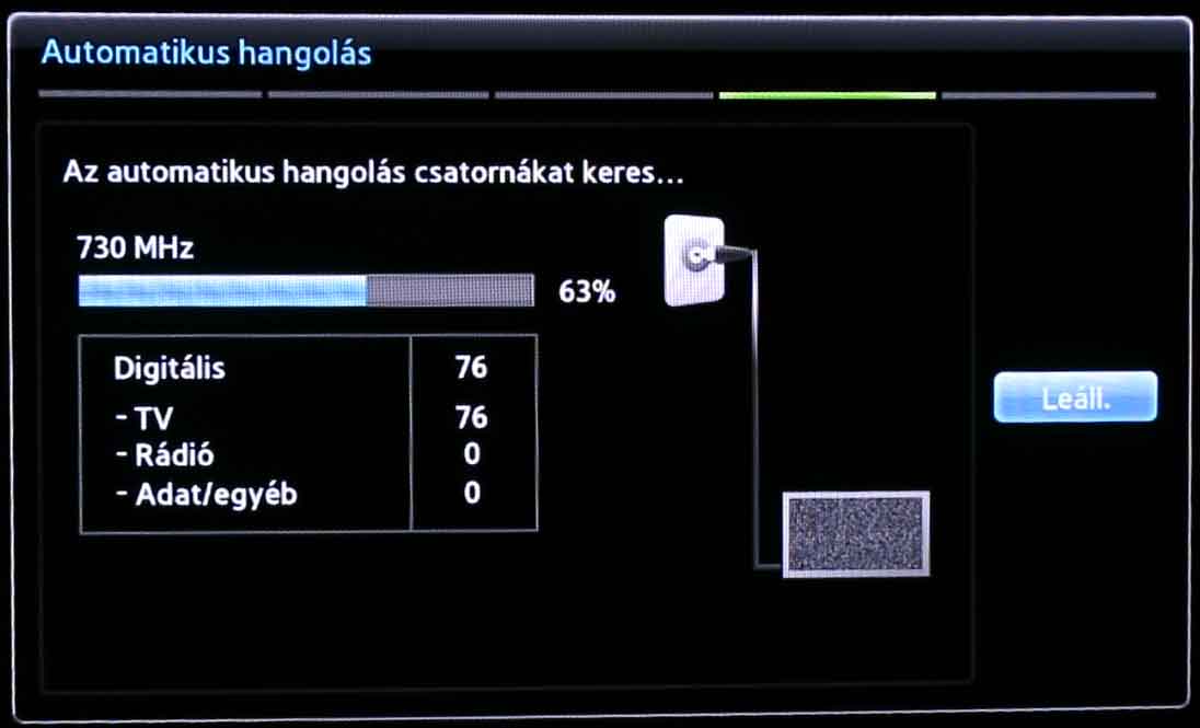 Samsung TV beállítás - I.