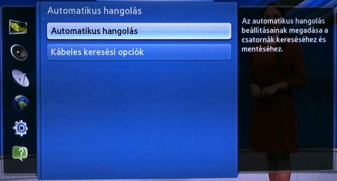 Samsung TV beállítás - I.