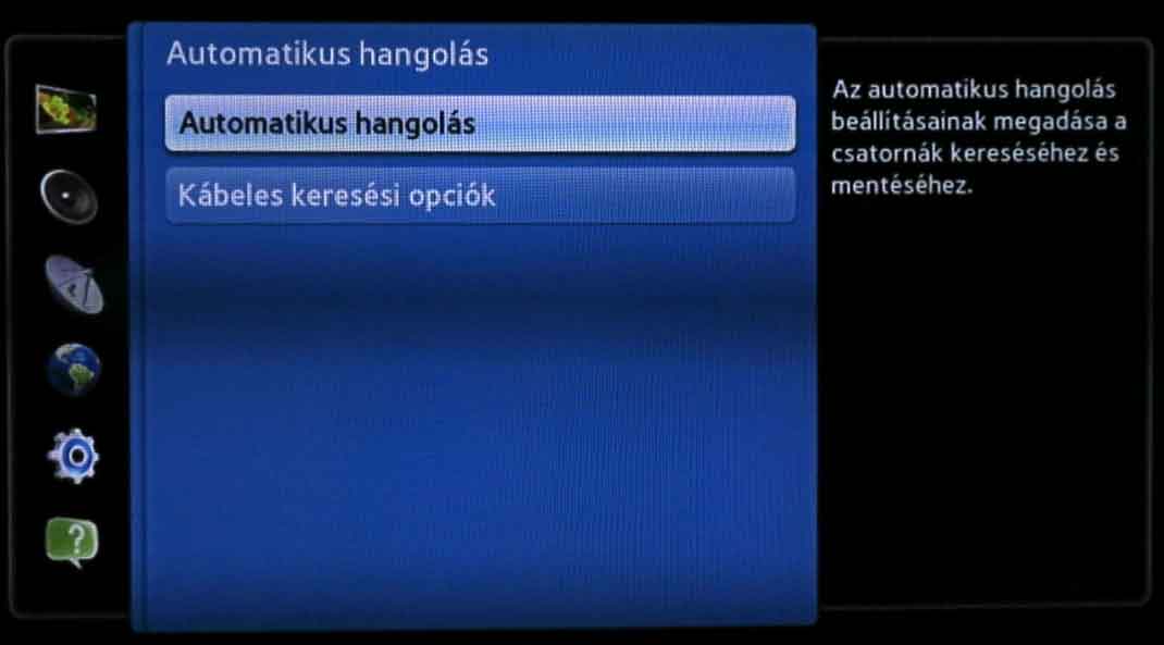 Samsung TV beállítás - I.