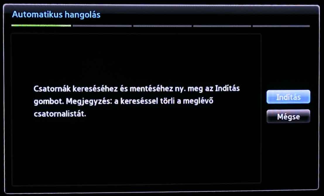 Samsung TV beállítás - I.