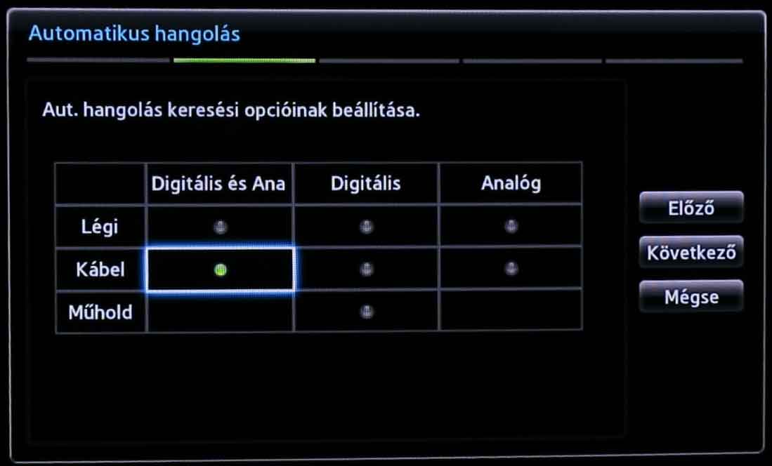 Samsung TV beállítás - I.