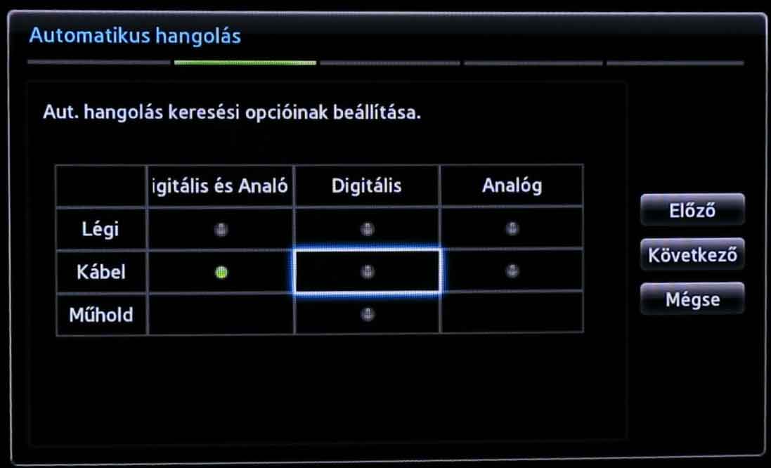 Samsung TV beállítás - I.