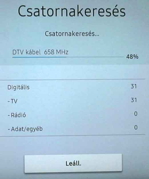 Samsung TV beállítása