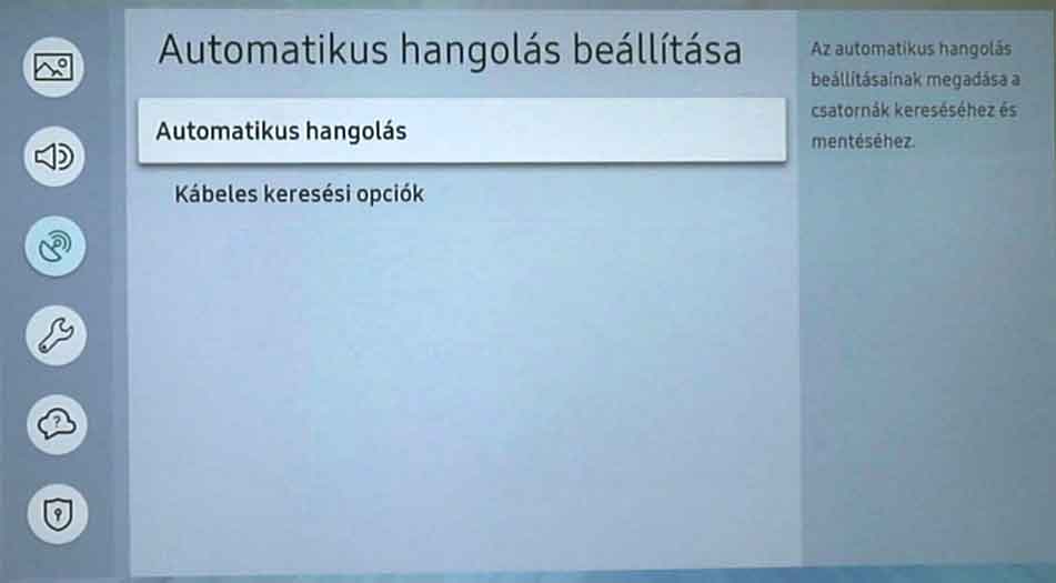Samsung TV beállítása