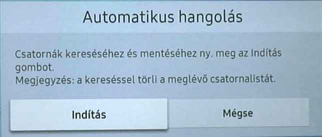 Samsung TV beállítása