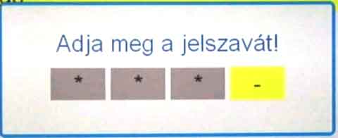 Jelszó megadása